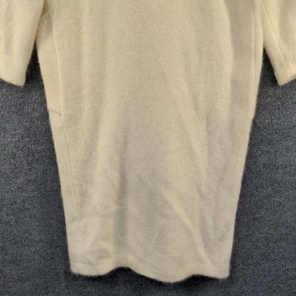 IB Diffusion Women's Sweater Dress Cardigan Cream Medium Rhinestone Gold Button - Picture 8 of 12